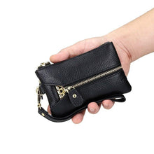 Load image into Gallery viewer, Genuine Leather Key Wallet Men &amp; Women Car Key Bag Key Chain Holder
