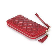 Load image into Gallery viewer, Genuine Leather Long Wallet Fashion Simple Elephant Zipper Purse
