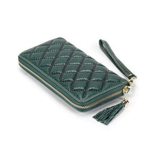 Load image into Gallery viewer, Genuine Leather Long Wallet Fashion Simple Elephant Zipper Purse
