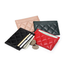 Load image into Gallery viewer, Sheepskin Card Wallet Women Ultra Thin Men Credit Card Holders
