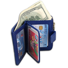 Load image into Gallery viewer, Fashion Women Genuine Leather Wallets RFID Anti Theft Purses ID Card Holders
