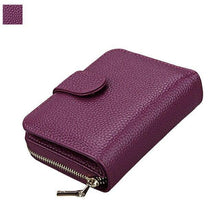 Load image into Gallery viewer, Fashion Women Genuine Leather Wallets RFID Anti Theft Purses ID Card Holders
